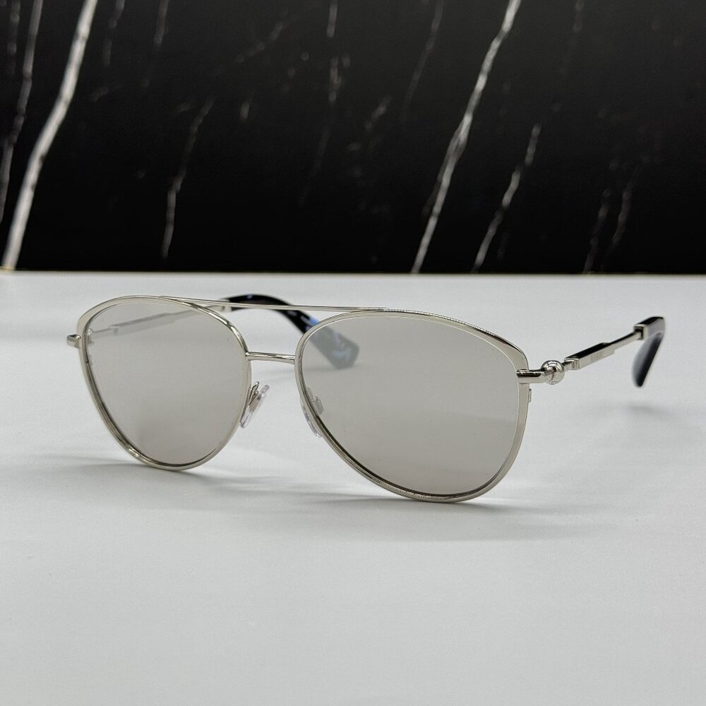 NEW BURBERRY BE3157 1005/8V UNISEX SILVER SUNGLASSES BURBERRY BE3157 10058V - Picture 4 of 11